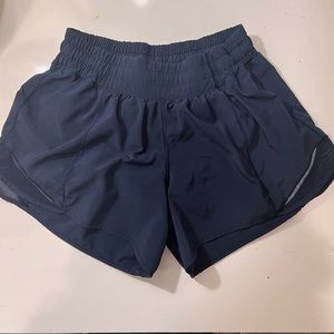 Lululemon Blue Hotty Hot Shorts 4”